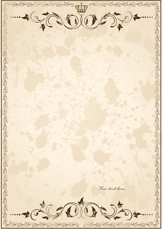 欧式经典1 (60)欧式经典信纸模板word模板